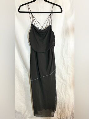 Urban Outfitters 90s Y2K Sheer Maxi Dress M Witchiecore Fairygrunge  Goth party